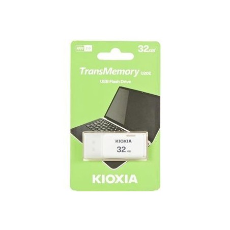 KIOXIA TransMemory U202 32GB USB 2.0 Flash Drive - Fast, Reliable, and Stylish White USB Stick